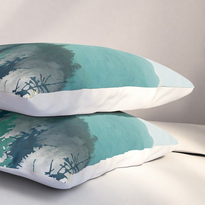 Blue Forest Mist Pillow Sham Gallery Image 3