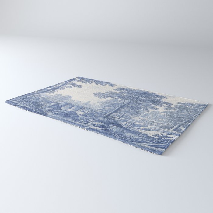 Vintage Italian Toile de Jouy Rug Gallery Image 3