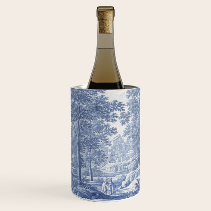 Vintage Italian Toile de Jouy Wine Chiller Gallery Image 3