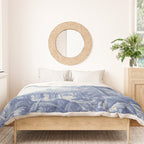 Vintage Italian Toile de Jouy Duvet Cover Gallery Image 3