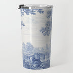 Vintage Italian Toile de Jouy Travel Mug Gallery Image 3