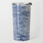 Vintage Italian Toile de Jouy Travel Mug Gallery Image 2