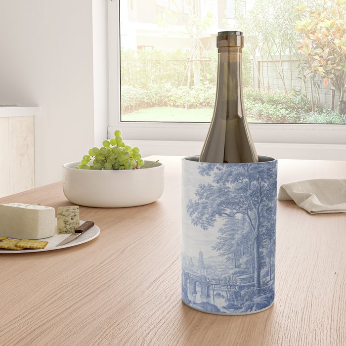 Vintage Italian Toile de Jouy Wine Chiller Gallery Image 4