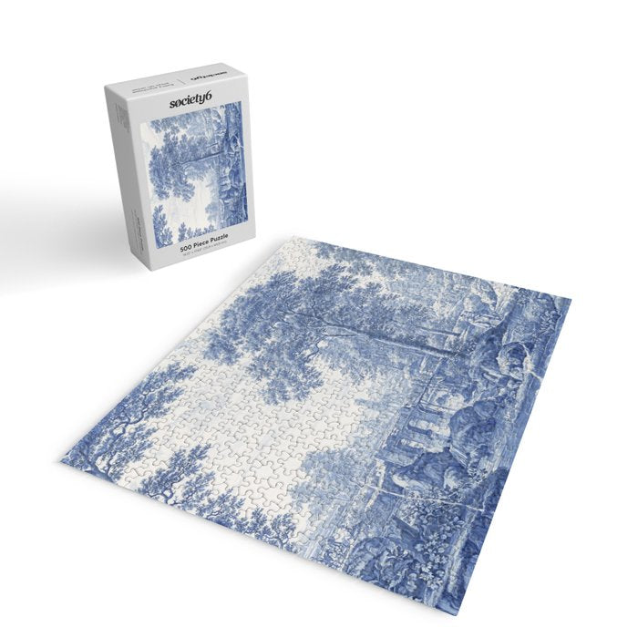 Vintage Italian Toile de Jouy Jigsaw Puzzle Gallery Image 2