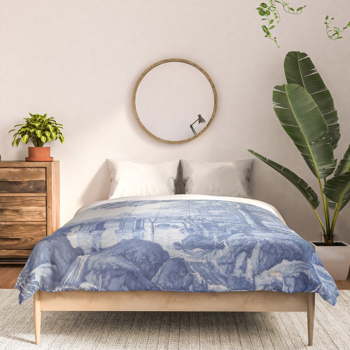 Vintage Italian Toile de Jouy Comforter Gallery Image 3