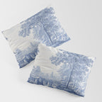 Vintage Italian Toile de Jouy Pillow Sham Gallery Image 3