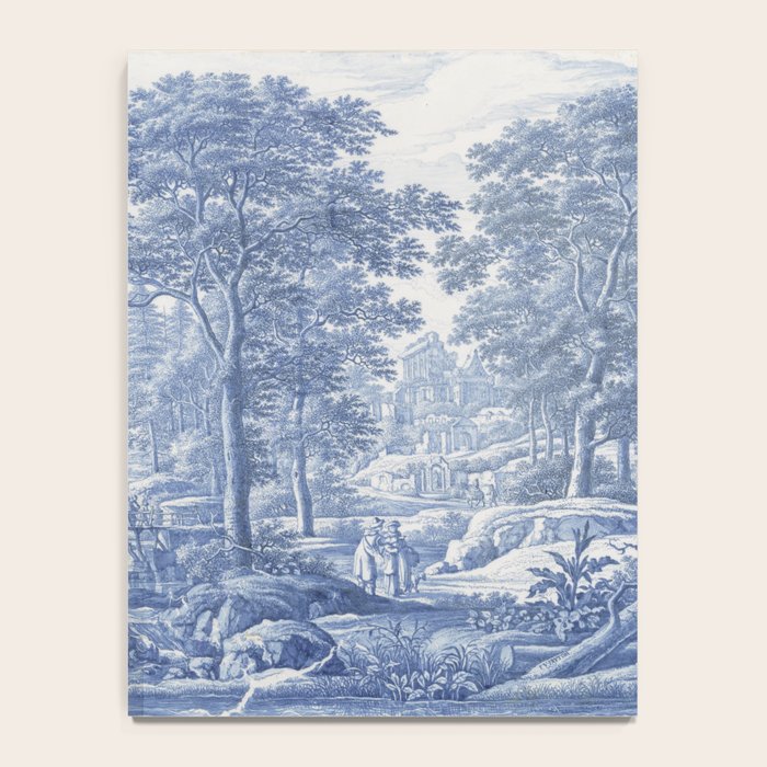 Vintage Italian Toile de Jouy Notebook Gallery Image 4