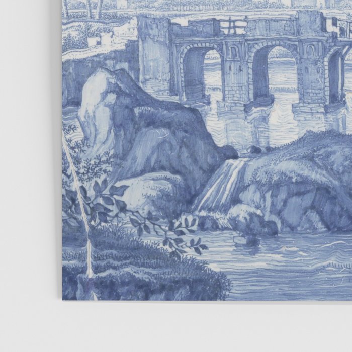 Vintage Italian Toile de Jouy Poster Gallery Image 3