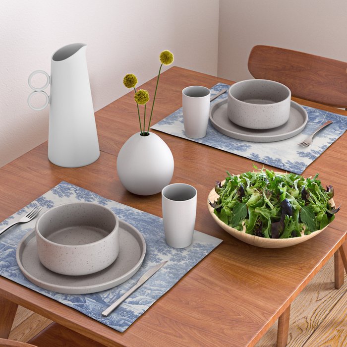 Vintage Italian Toile de Jouy Placemat Gallery Image 2