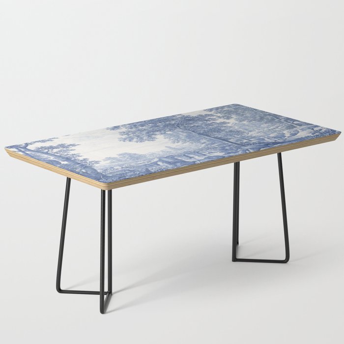 Vintage Italian Toile de Jouy Coffee Table Gallery Image 1