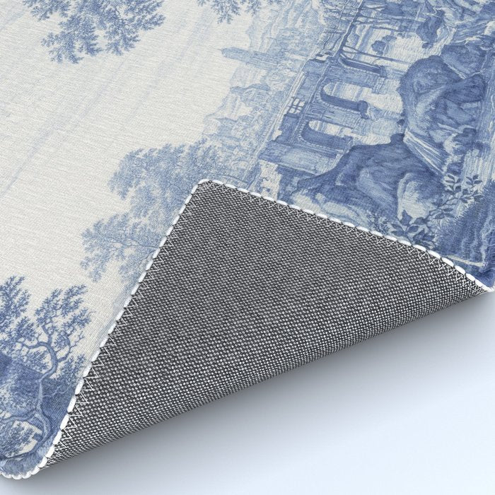 Vintage Italian Toile de Jouy Rug Gallery Image 4