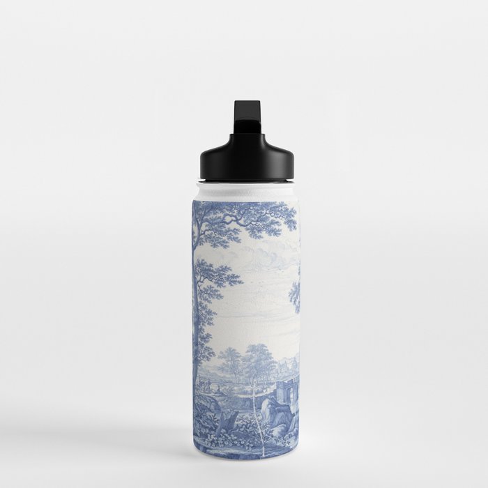 Vintage Italian Toile de Jouy Water Bottle Gallery Image 3