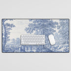 Vintage Italian Toile de Jouy Desk Mat Gallery Image 1