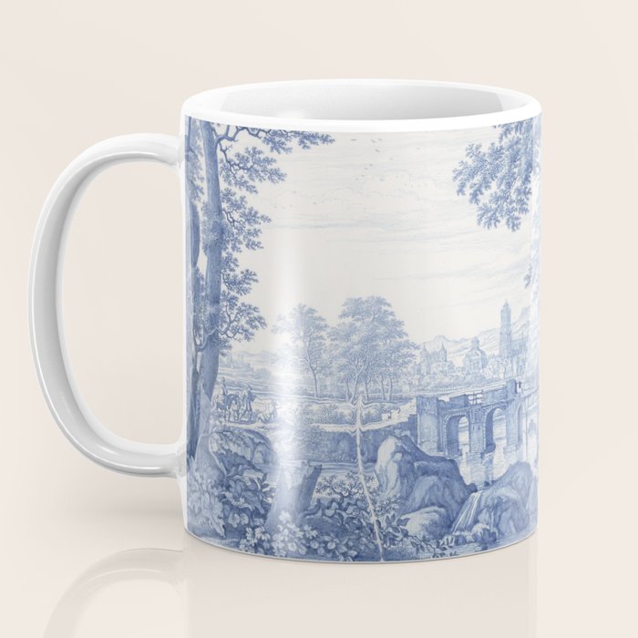 Vintage Italian Toile de Jouy Coffee Mug Gallery Image 3