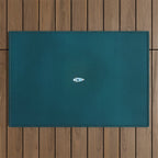 Minimalist Boat in blue Lake  Outdoor Rug Gallery Image 1