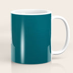 Minimalist Boat in blue Lake  Coffee Mug Gallery Image 1