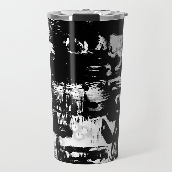 Black and White Travel Mug Gallery Image 1
