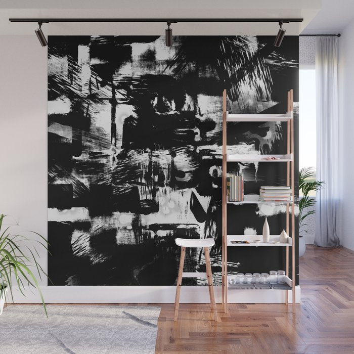 Black and White Wall Mural Gallery Image 1