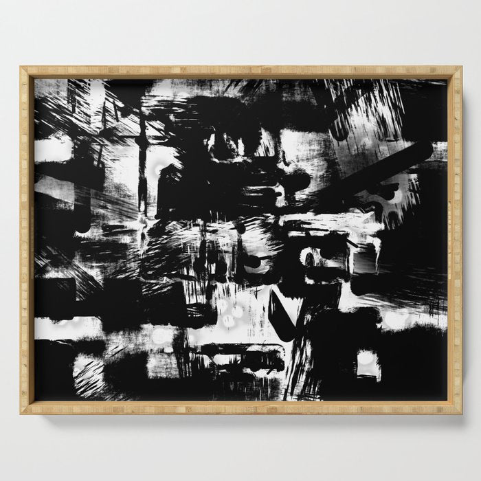 Black and White Serving Tray Gallery Image 1