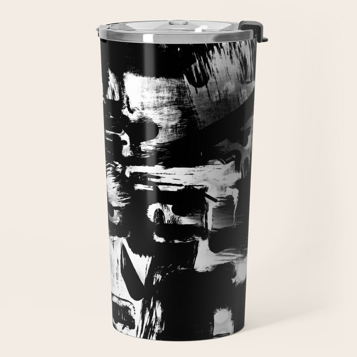 Black and White Travel Mug Gallery Image 2