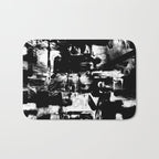 Black and White Bath Mat Gallery Image 1