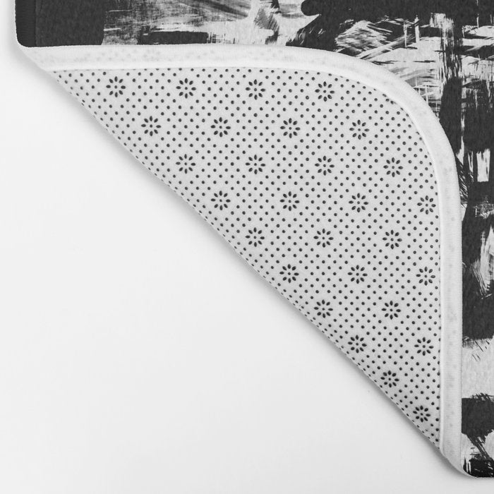 Black and White Bath Mat Gallery Image 2