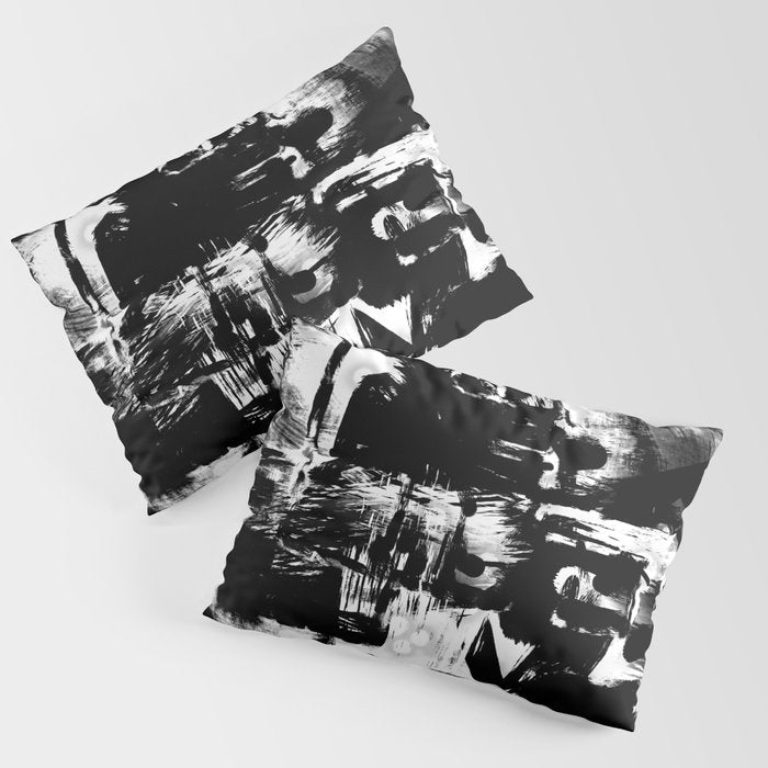 Black and White Pillow Sham Gallery Image 3