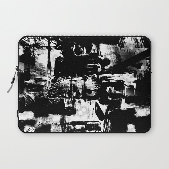 Black and White Laptop Sleeve Gallery Image 1
