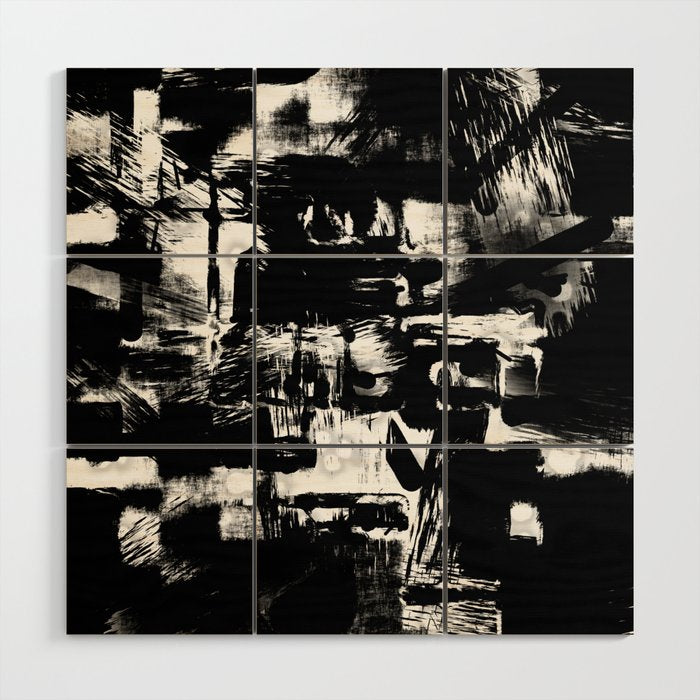 Black and White Wood Wall Art Gallery Image 1
