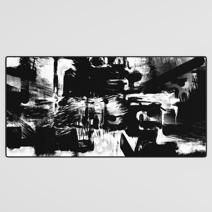 Black and White Desk Mat Gallery Image 3
