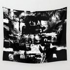 Black and White Wall Tapestry Gallery Image 4