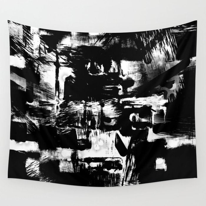 Black and White Wall Tapestry Gallery Image 4