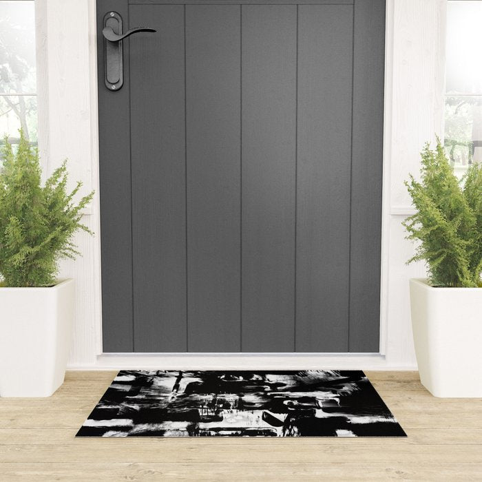 Black and White Welcome Mat Gallery Image 3
