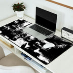 Black and White Desk Mat Gallery Image 2