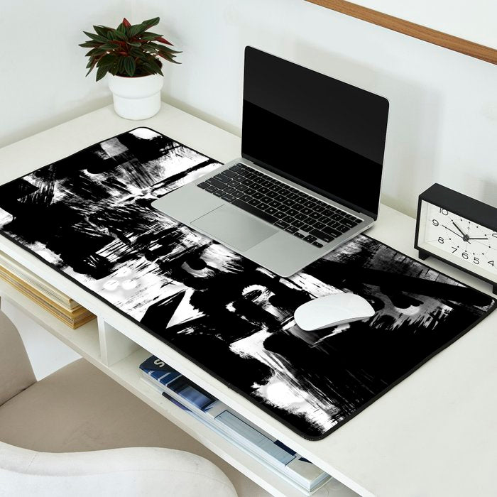 Black and White Desk Mat Gallery Image 2
