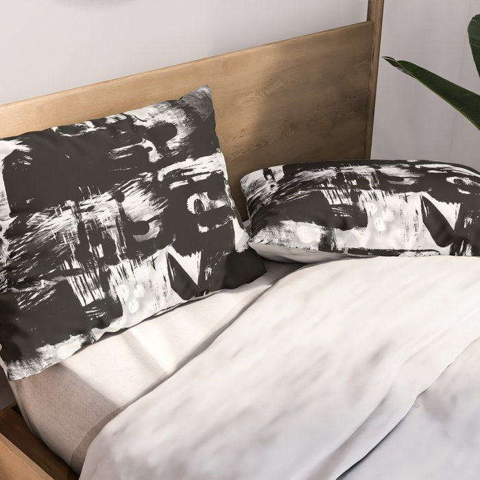 Black and White Pillow Sham Gallery Image 2