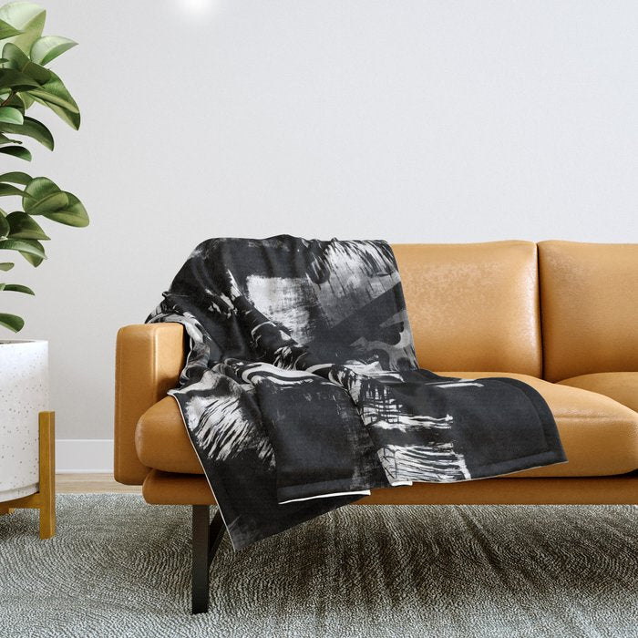 Black and White Throw Blanket Gallery Image 1
