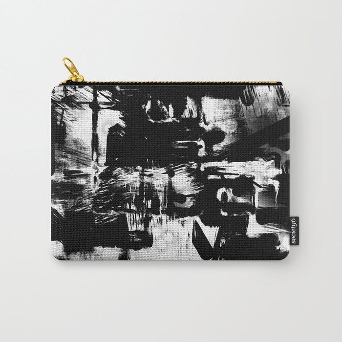 Black and White Carry All Pouch Gallery Image 1