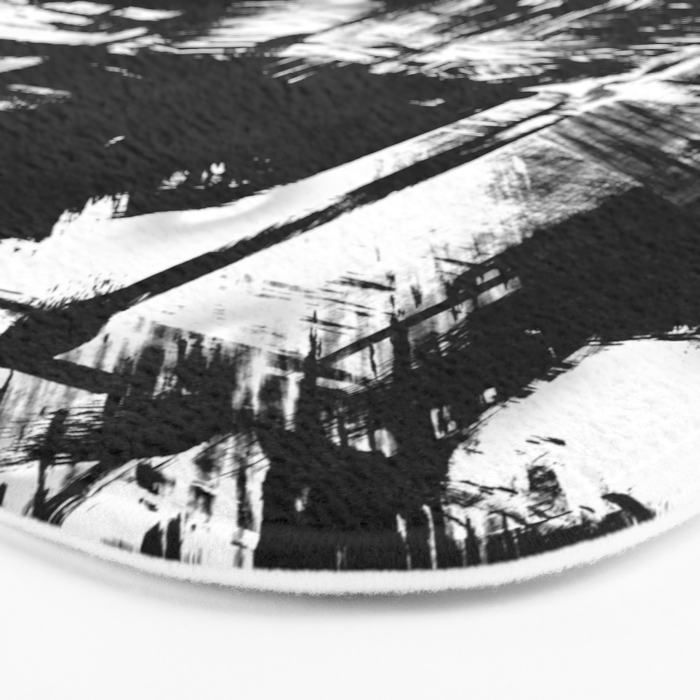 Black and White Bath Mat Gallery Image 3