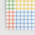 Colorful geometric gingham patchwork pattern Poster Gallery Image 3