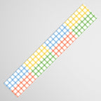 Colorful geometric gingham patchwork pattern Table Runner Gallery Image 3