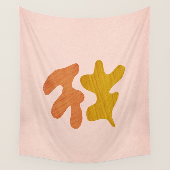 Matisse inspired shapes Wall Tapestry Gallery Image 4