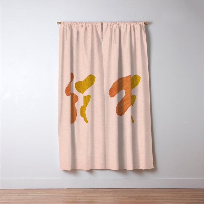 Matisse inspired shapes Window Curtain Gallery Image 3