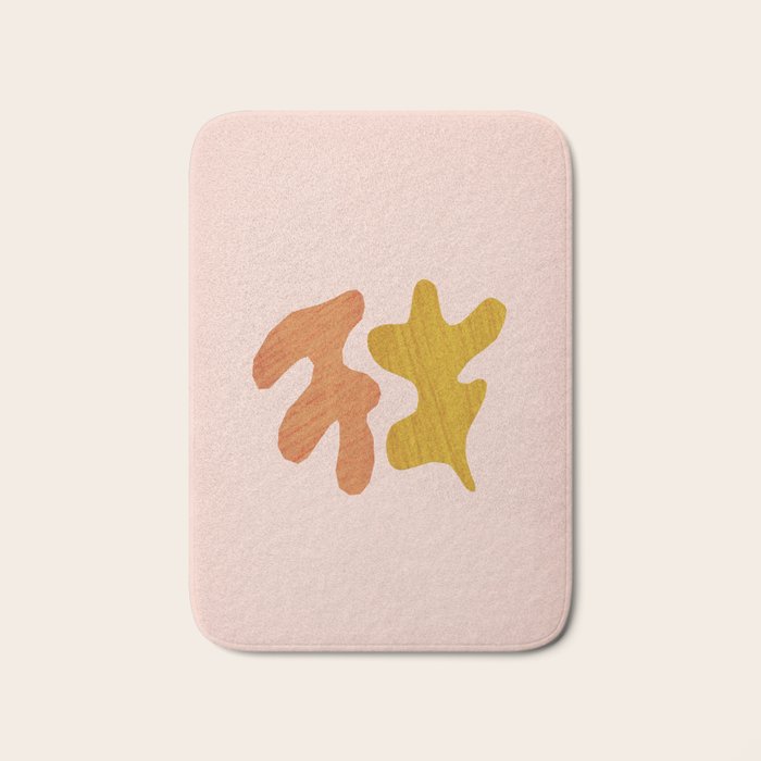 Matisse inspired shapes Bath Mat Gallery Image 1