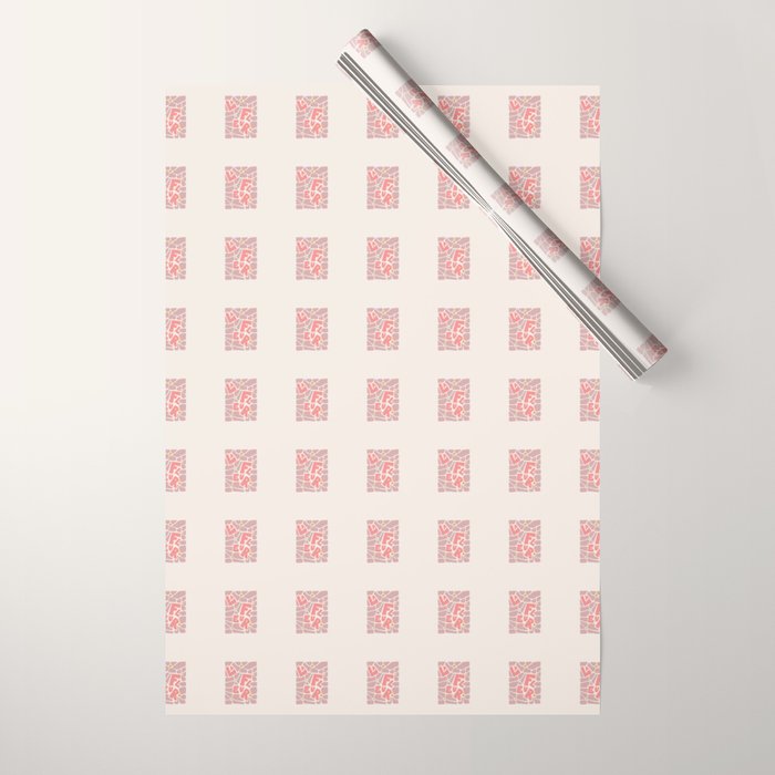 La Fleur French Flower Wrapping Paper Gallery Image 1