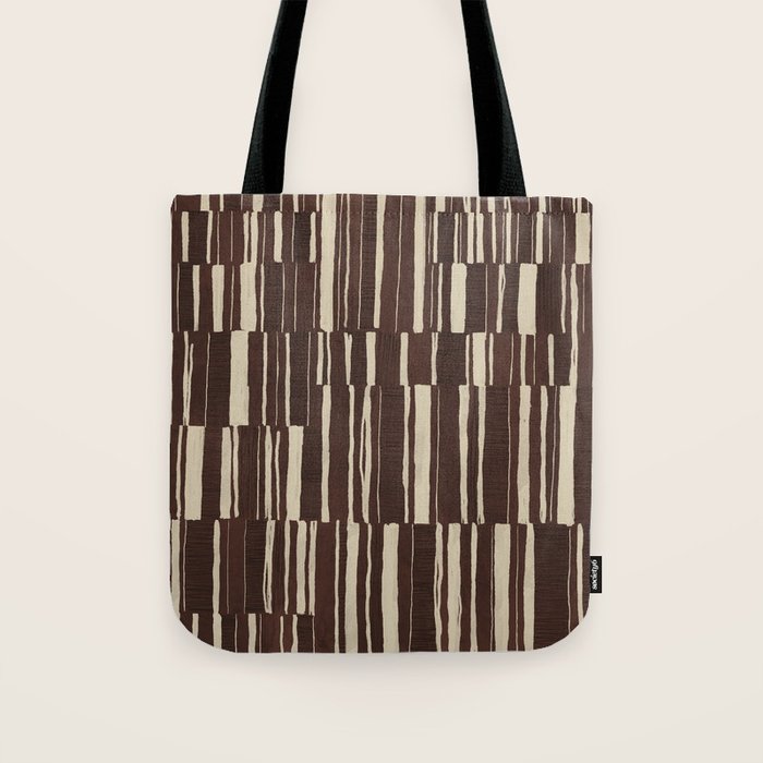 Scratchy Blocks - Chocolate Tote Bag Gallery Image 1