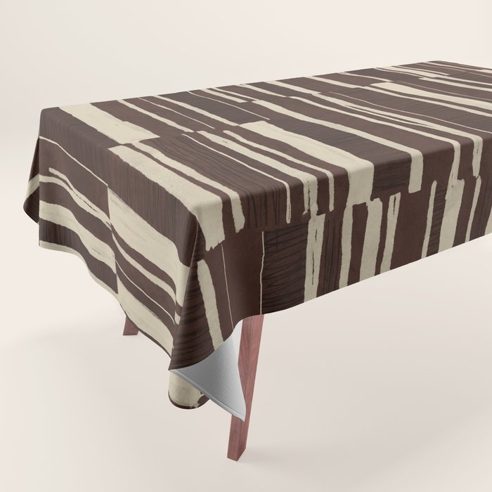 Scratchy Blocks - Chocolate Tablecloth Gallery Image 1