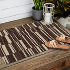Scratchy Blocks - Chocolate Outdoor Rug Gallery Image 2