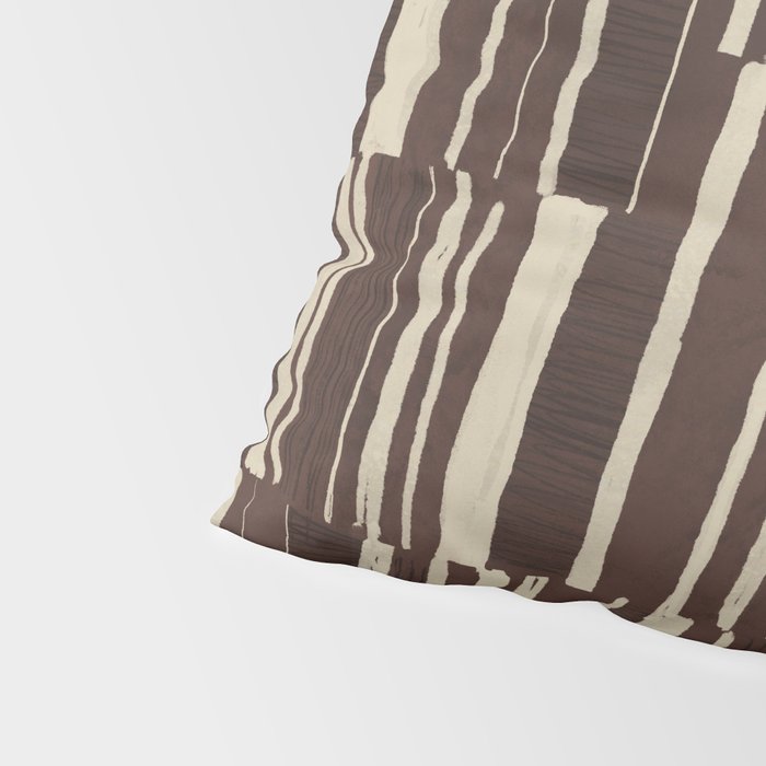 Scratchy Blocks - Chocolate Pillow Sham Gallery Image 4