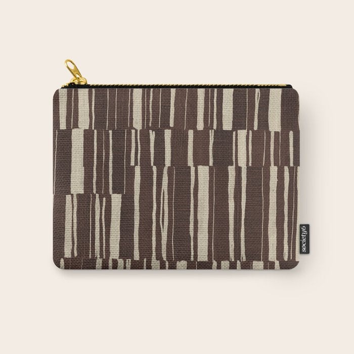 Scratchy Blocks - Chocolate Carry All Pouch Gallery Image 1